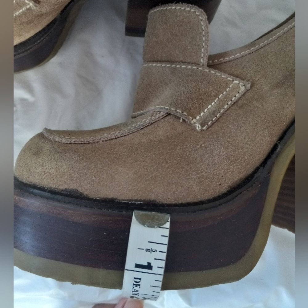 Vintage Bakers Shoes Chunky Block Heel Size 8 US - Picture 12 of 16